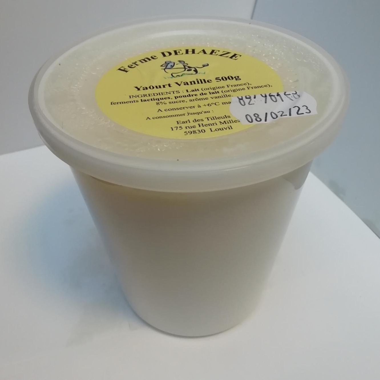 Yaourt vanille - pot 500g (Ferme des Tilleuls)