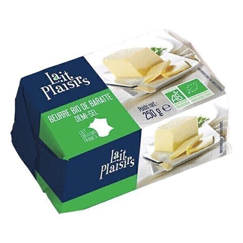 Beurre baratte demi-sel bio - 250g