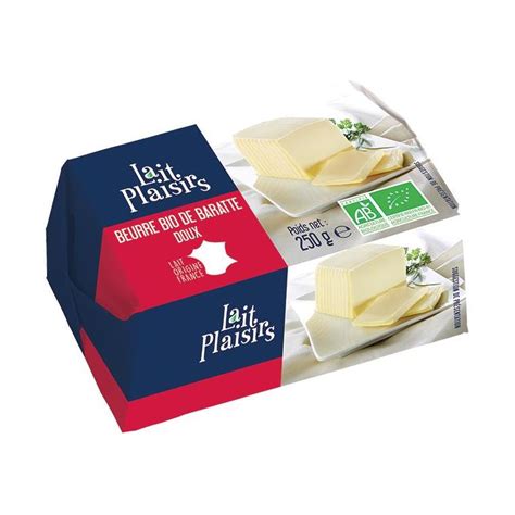 Beurre baratte doux bio - 250g
